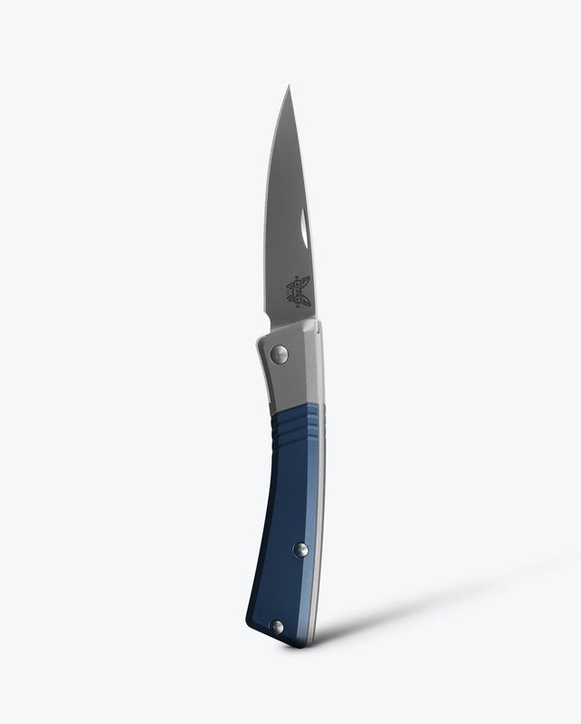 Successor™ Crater Blue Aluminum Slip Joint Knife - Upright Position | Benchmade Knife Co.