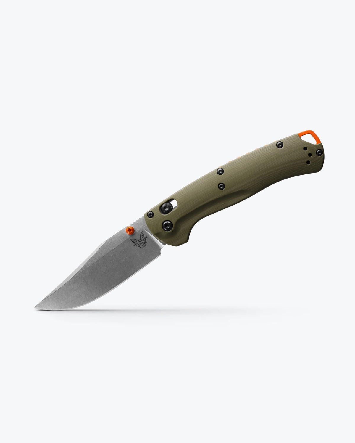 Benchmade Taggedout 15536 OD Green, open side view