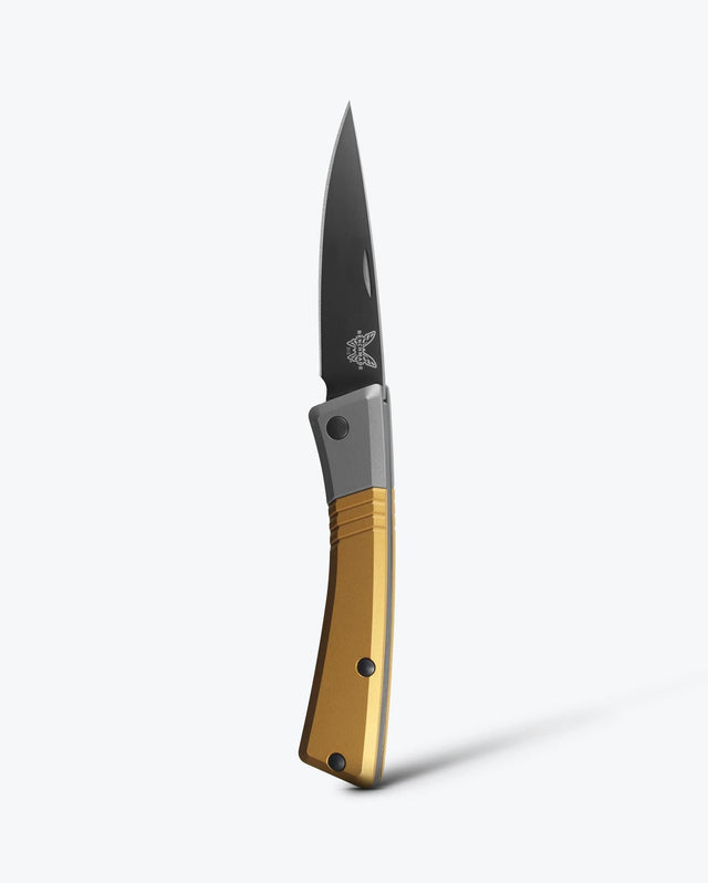 Successor™ Burnt Brass Aluminum - Vertical Tip Up View | Benchmade Knife Co.