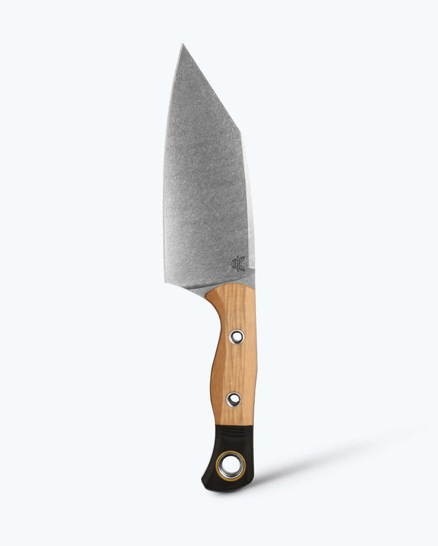Benchmade Station Knife 4010-02 Maple Valley Richlite, upright view