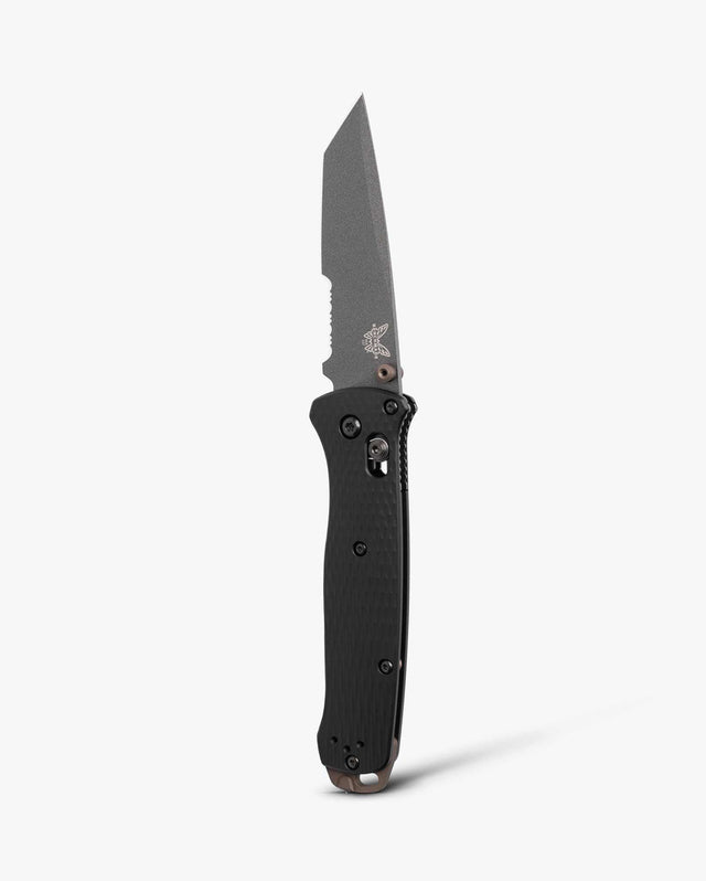 Bailout® Black Aluminum SGY Tanto - Vertical Profile Open | Benchmade Knife Co.