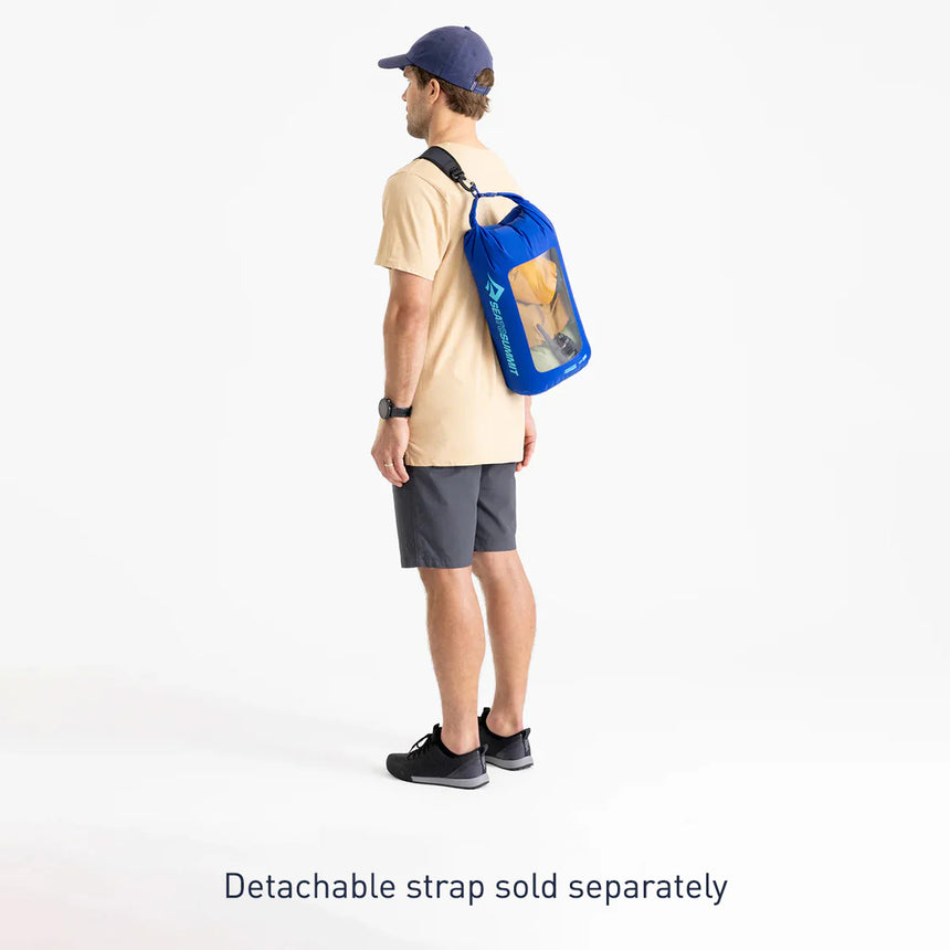 Sea to Summit Lightweight Dry Bag View Outdoor Action Surf Blue- Detachable Strap
