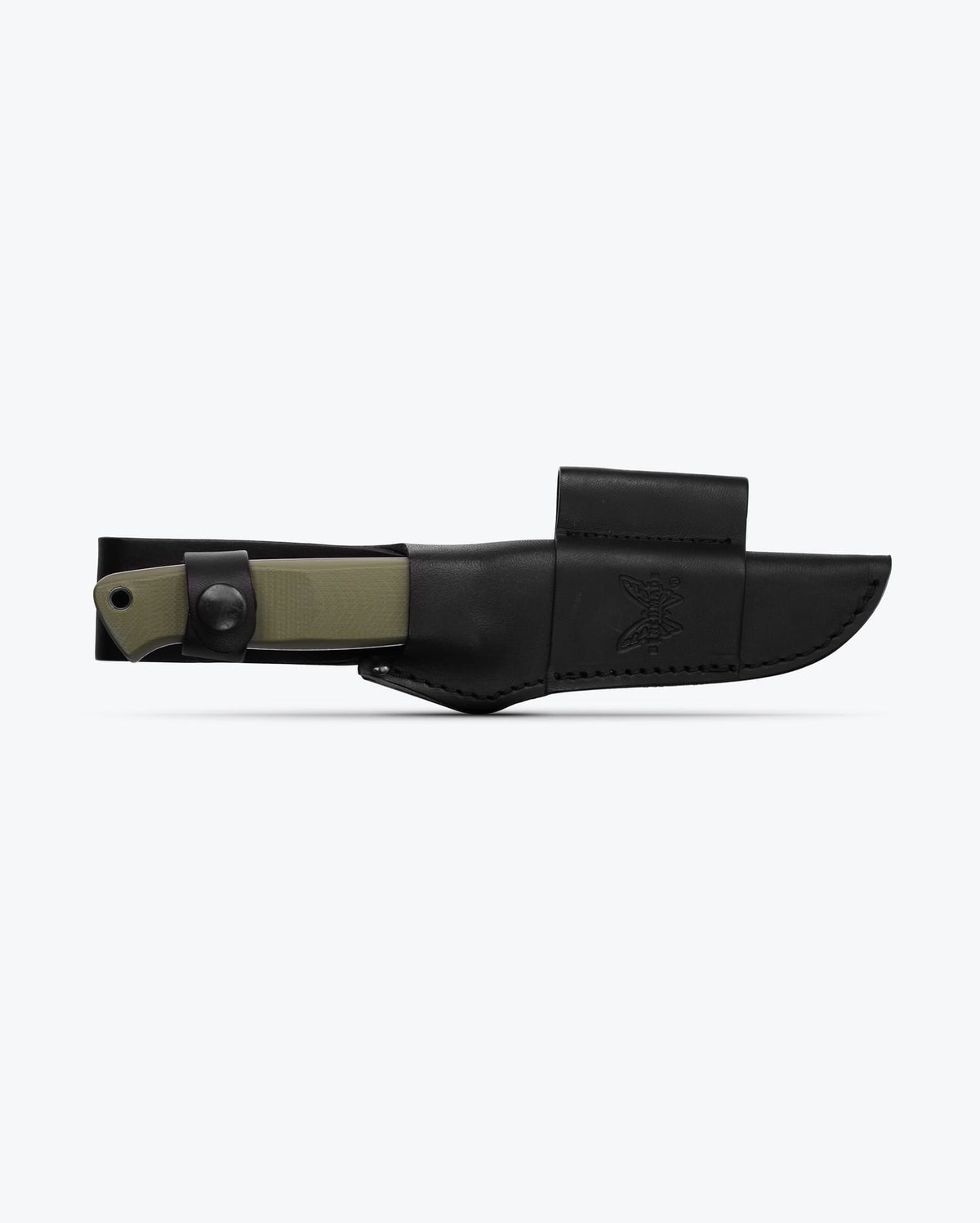 Benchmade Bushcrafter 163-1 in leather sheath