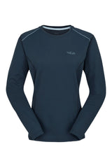 Rab Women's Force LS Tee Outdoor Action