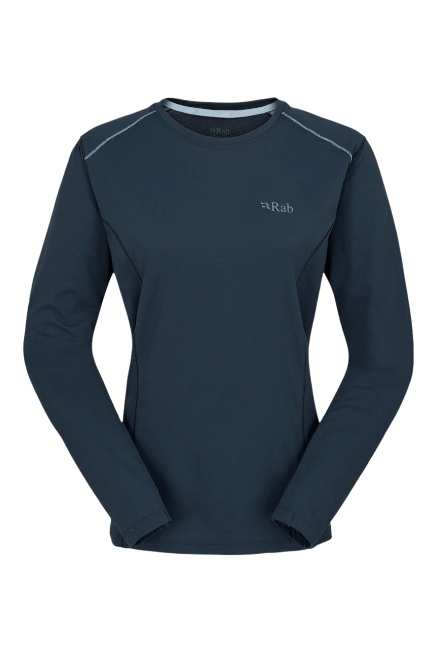 Rab Women's Force LS Tee Outdoor Action