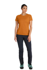 Rab Women's Syncrino Base Tee Outdoor Action