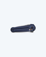Lowden™ Crater Blue Aluminum Knife - Closed Side Profile | Benchmade Knife Co.