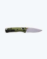 Mini Bugout® Woodland Green AXIS Lock Knife - Open Back View | Benchmade Knife Co.