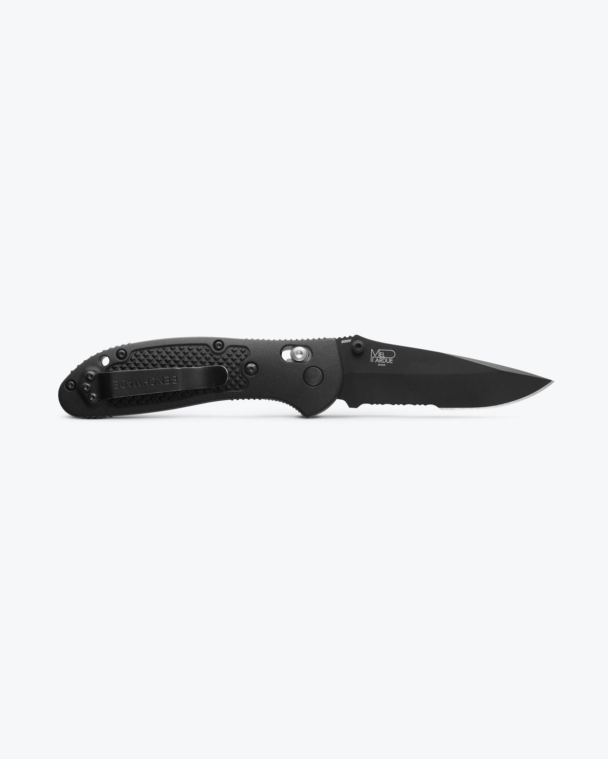 Black Griptilian® S30V Steel Blade - Back Open Profile with Mel Pardue Design | Benchmade Knife Co.