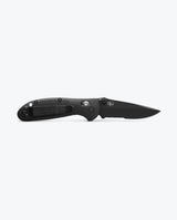 Mini Griptilian® Black Grivory® Drop-point - Open Back View Mel Pardue | Benchmade Knife Co.