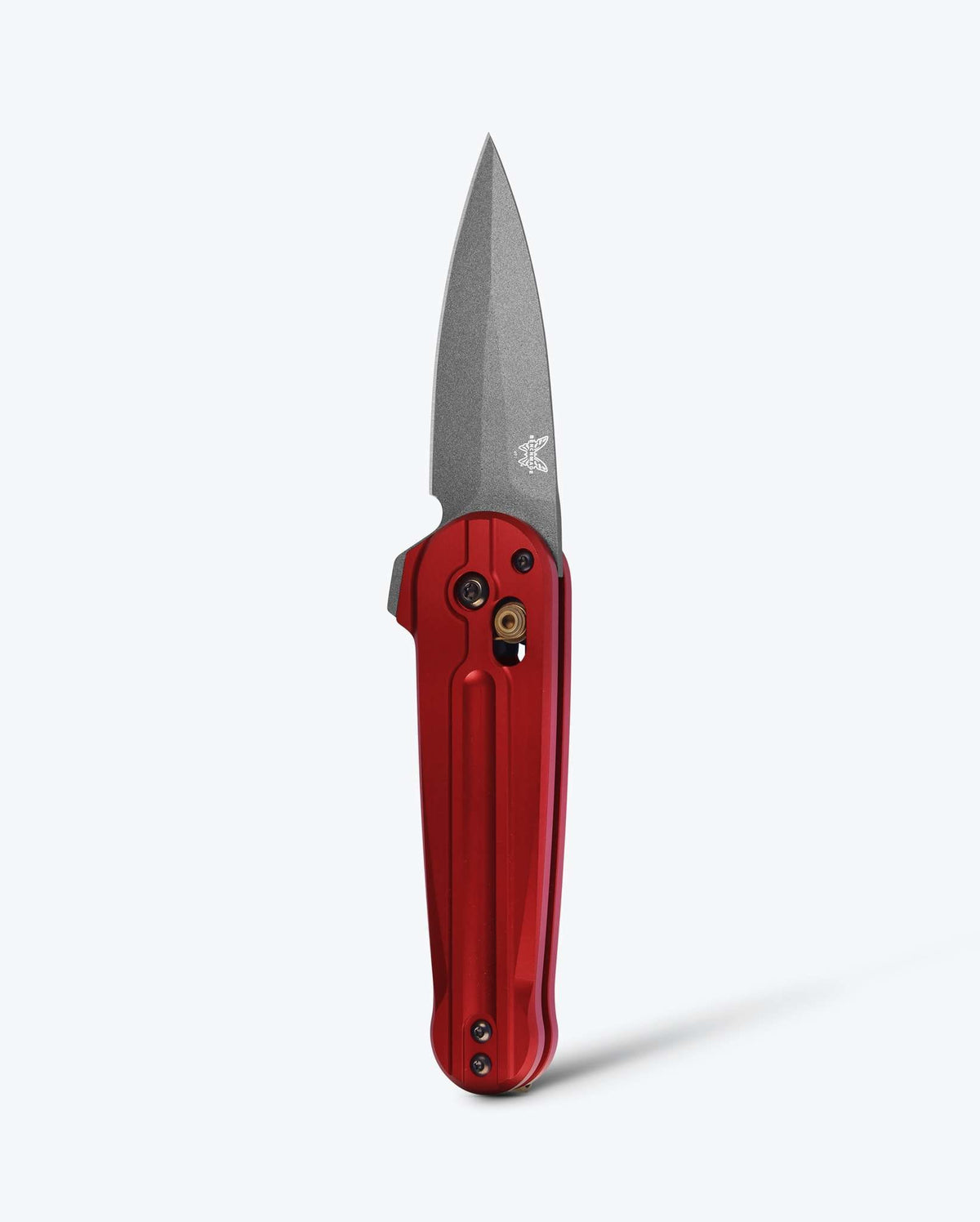 Lowden™ Phoenix Red Aluminum Flipper Knife - Vertical Tip Up | Benchmade Knife Co.