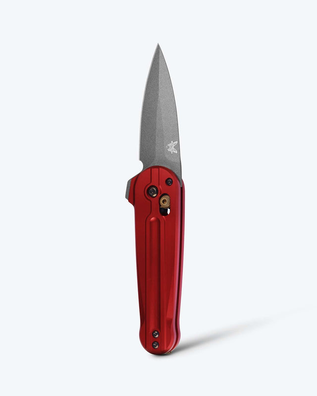 Lowden™ Phoenix Red Aluminum Flipper Knife - Vertical Tip Up | Benchmade Knife Co.