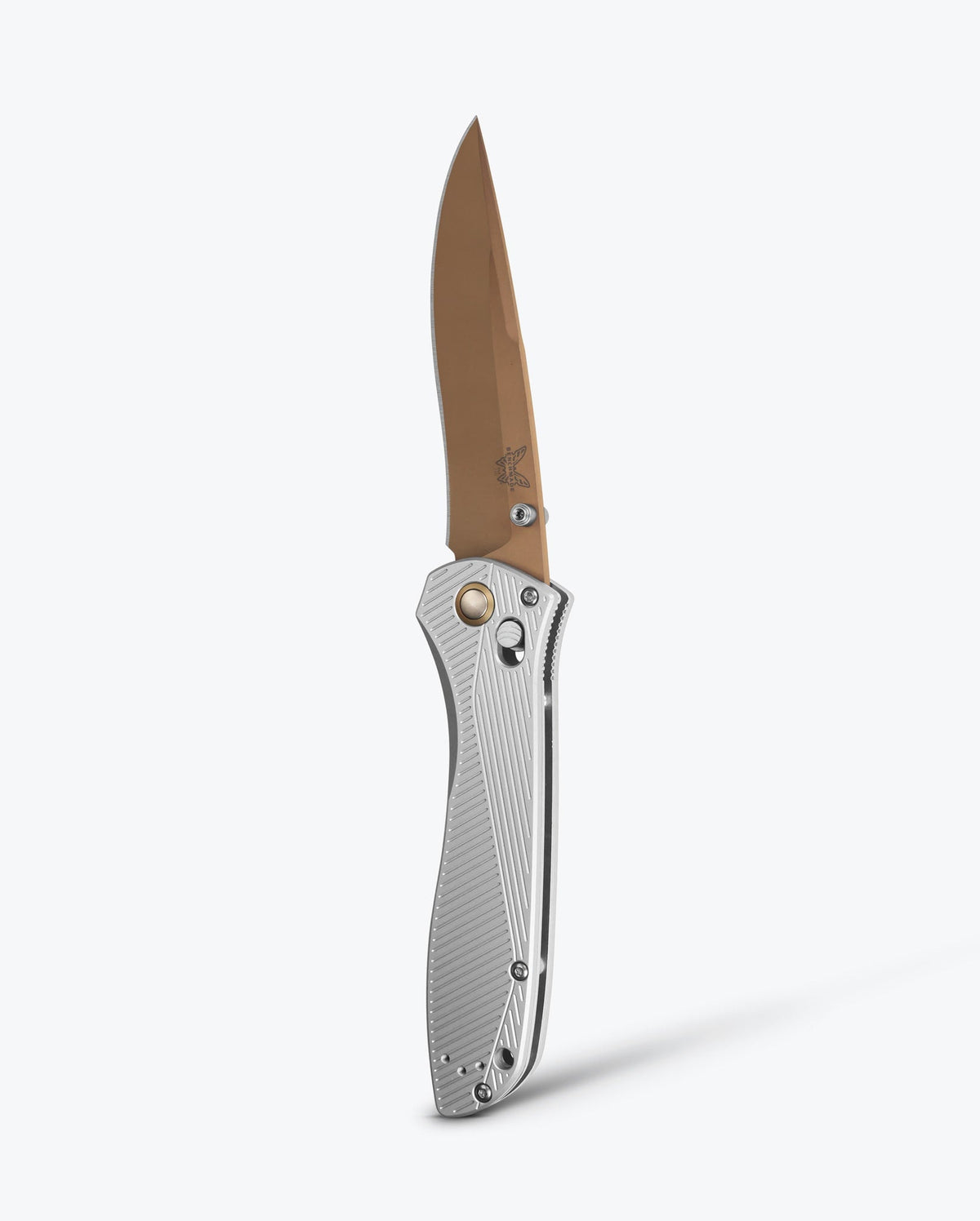 Benchmade SEVEN | TEN® Gray Aluminum Recurve - Open Vertical Profile | Benchmade Knife Co.