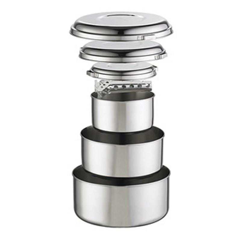 MSR Alpine™ 4 Pot Set Outdoor Action- Nesting Detail