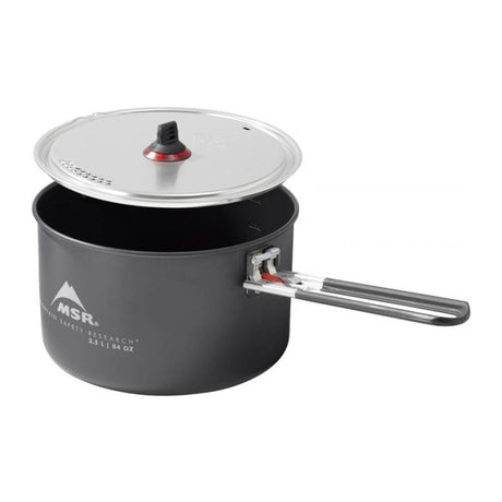 MSR Ceramic 2.5L Pot Outdoor Action- lid strainer
