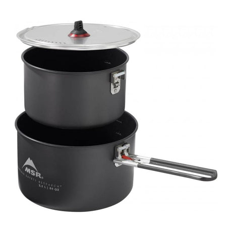 MSR Ceramic 2 Pot Set Outdoor Action- Nesting Detail