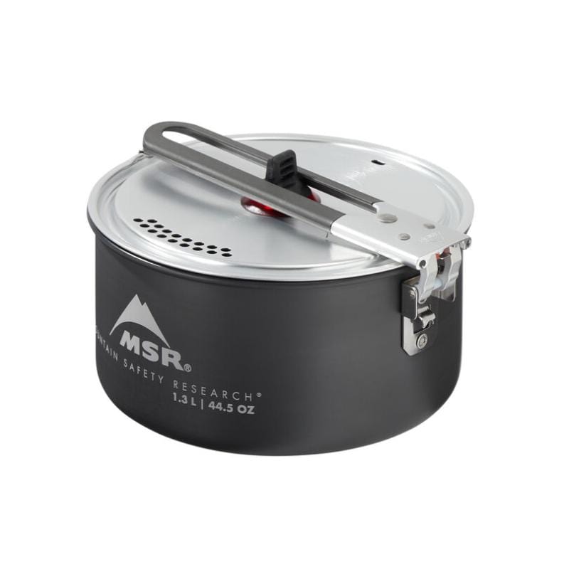 MSR Ceramic Solo Pot Outdoor Action- collapsible handle
