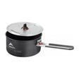 MSR Ceramic Solo Pot Outdoor Action- lid as strainer
