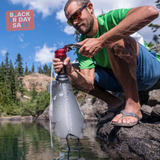 MSR MiniWorks EX Microfilter Outdoor Action- Product in Use