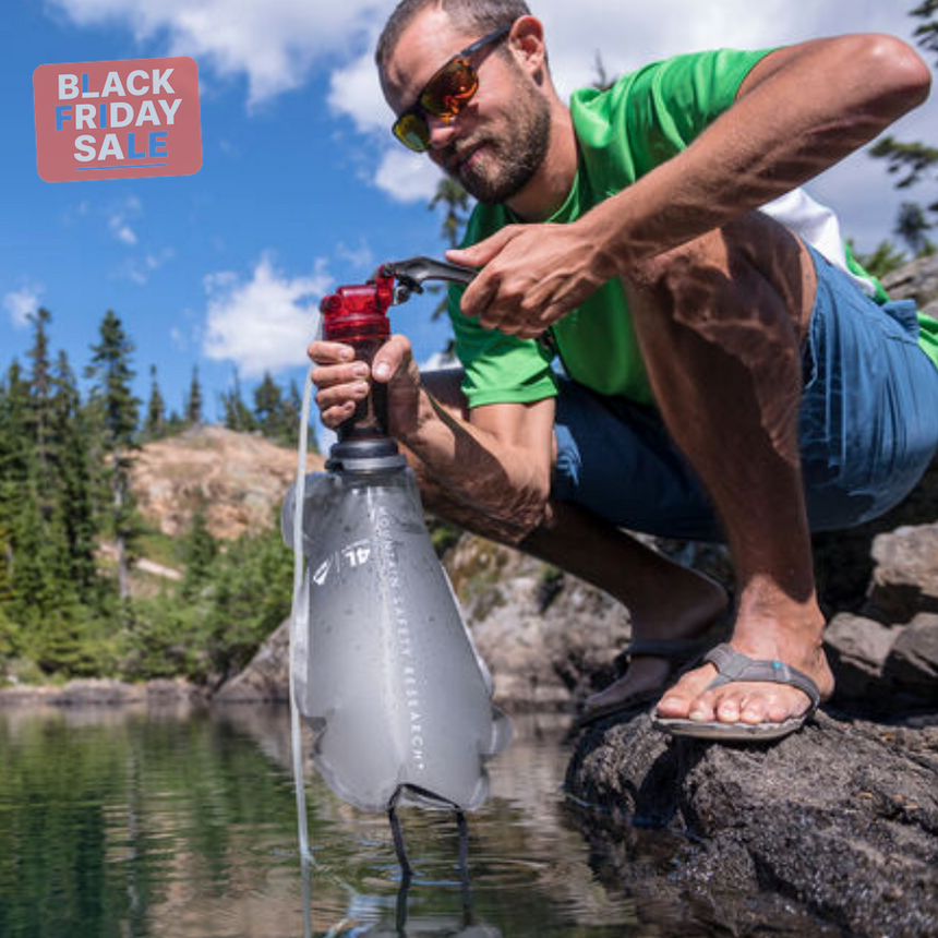 MSR MiniWorks EX Microfilter Outdoor Action- Product in Use