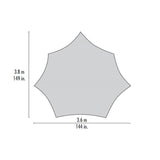 MSR Rendezvous Sun Shield 120 Shelter Outdoor Action- dimension