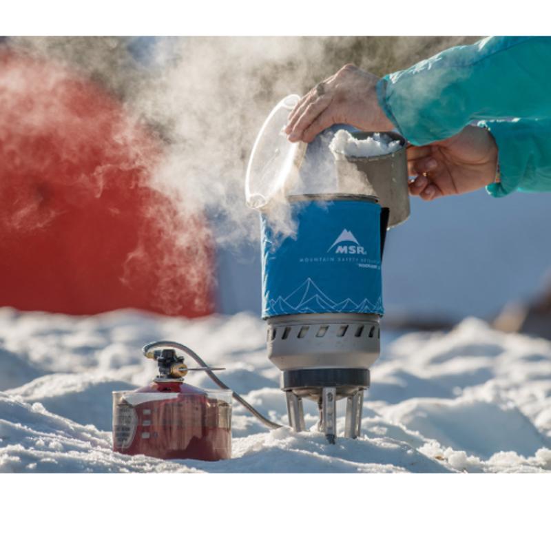 MSR WindBurner Duo Stove System Outdoor Action- product in use
