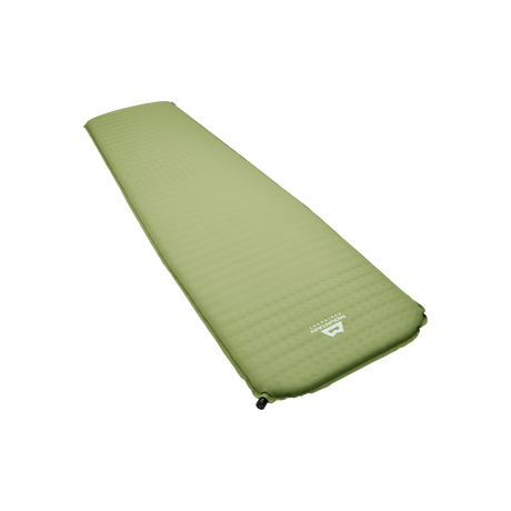 Mountain Equipment Helium 3.8 Warmzone Sleeping Mat in Moss - Slanted Angle