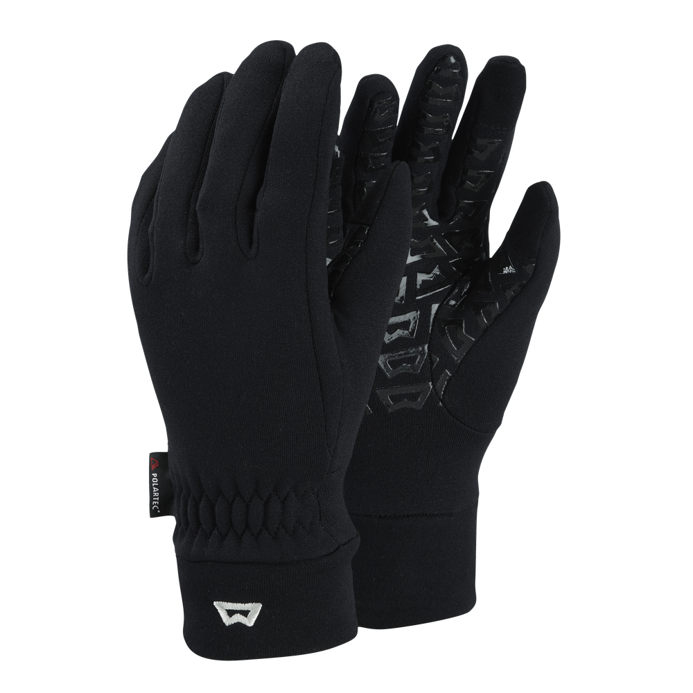 Mountain Equipment Touch Screen Grip Women's Gloves in Black - Front Product Shot