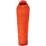 Mountain Equipment Xeros Sleeping Bag in Cardinal Orange - Upright