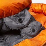 Mountain Equipment Redline Sleeping Bag (-45°C/-49°F) Outdoor Action Marmalade- Lode Lock Closure