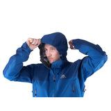 Mountain Equipment Rupal GORE-TEX Men's Jacket Outdoor Action Light Ocean- Hood