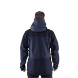 Mountain Equipment Saltoro GORE-TEX Men's Jacket CLEARANCE Blue Nights/Cosmos- back fit