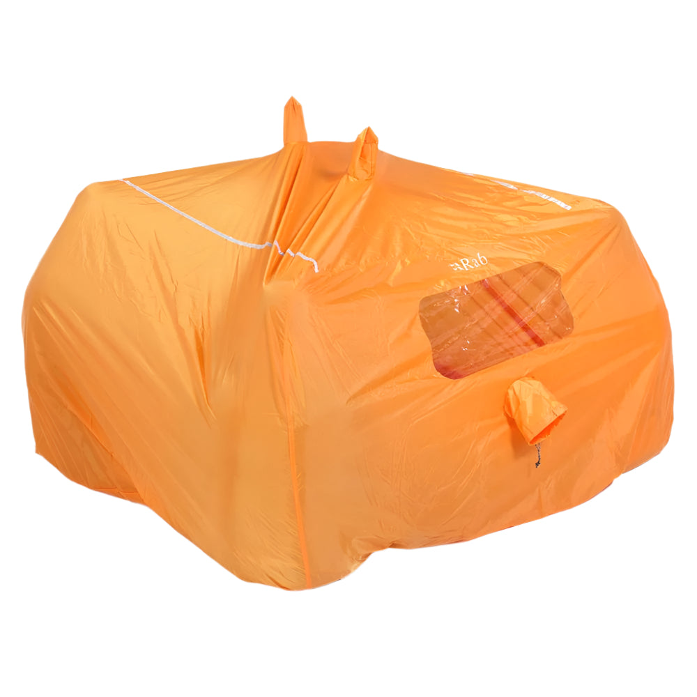 Rab 4-6 Person Group Shelter in Orange - pitched