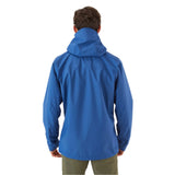 Rab Men's Arc Eco Waterproof Jacket in Nightfall Blue (Reference) - Back Worn