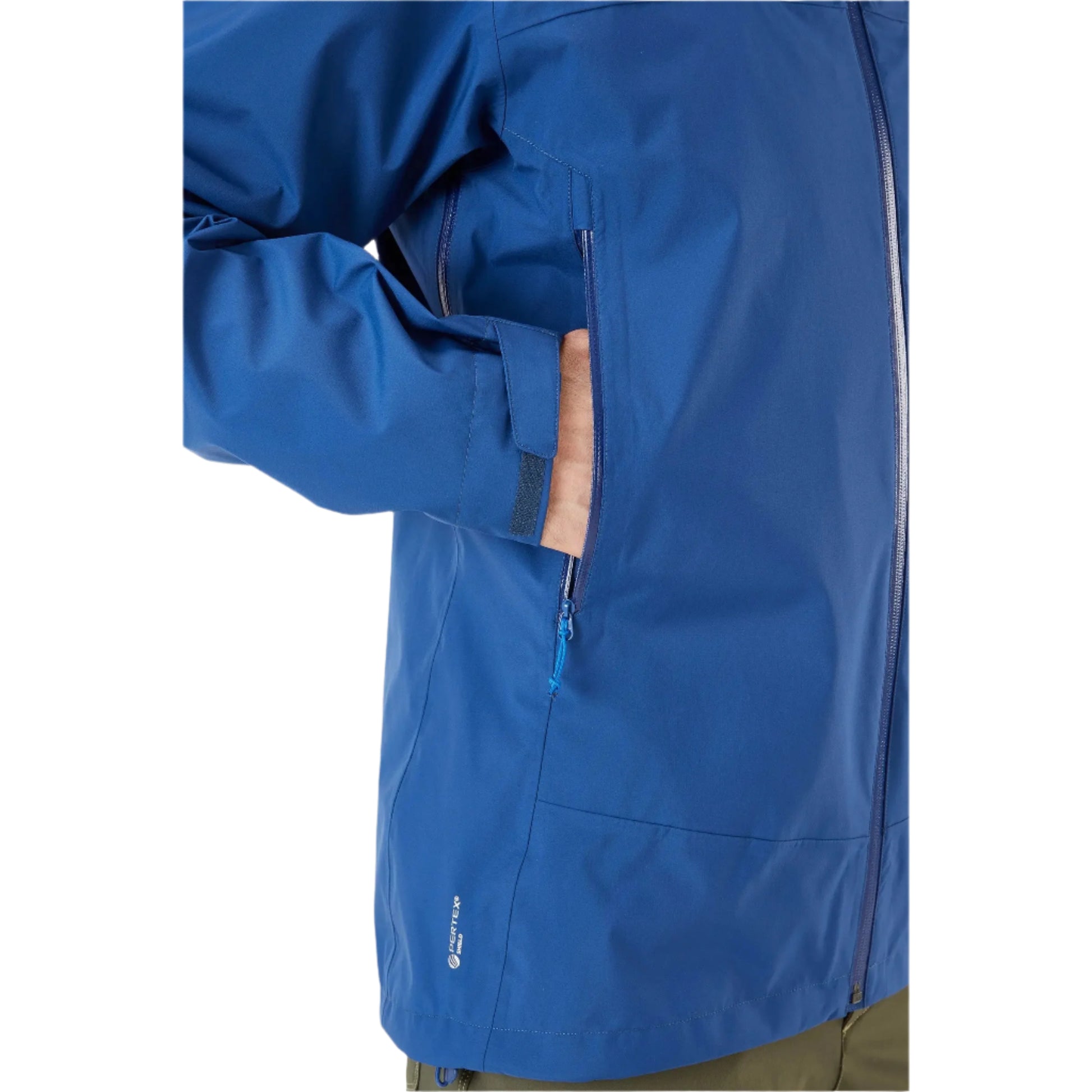 Rab Men's Arc Eco Waterproof Jacket in Nightfall Blue (Reference) - Sleeve Pocket Detail