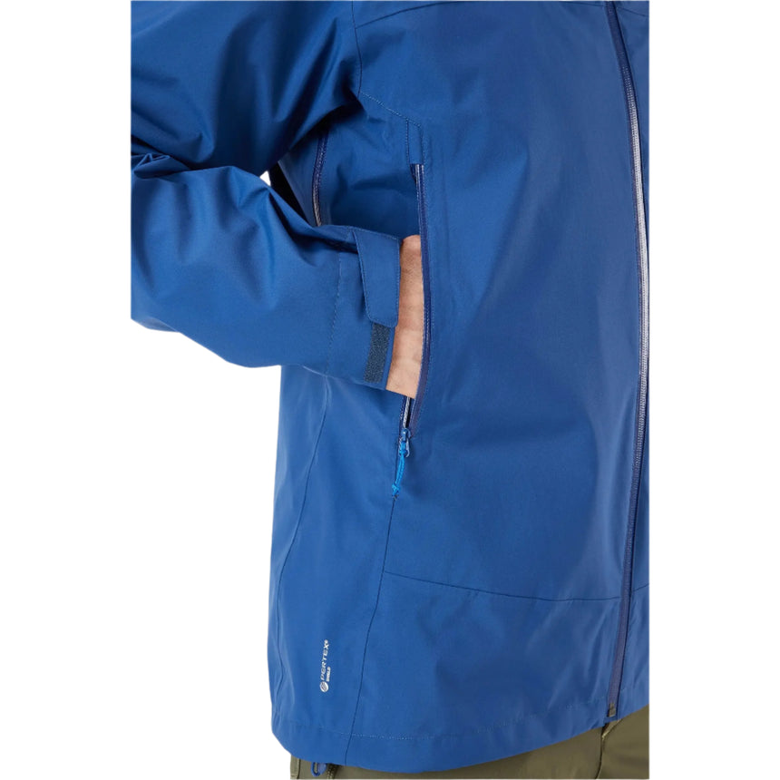 Rab Men's Arc Eco Waterproof Jacket in Nightfall Blue (Reference) - Sleeve Pocket Detail