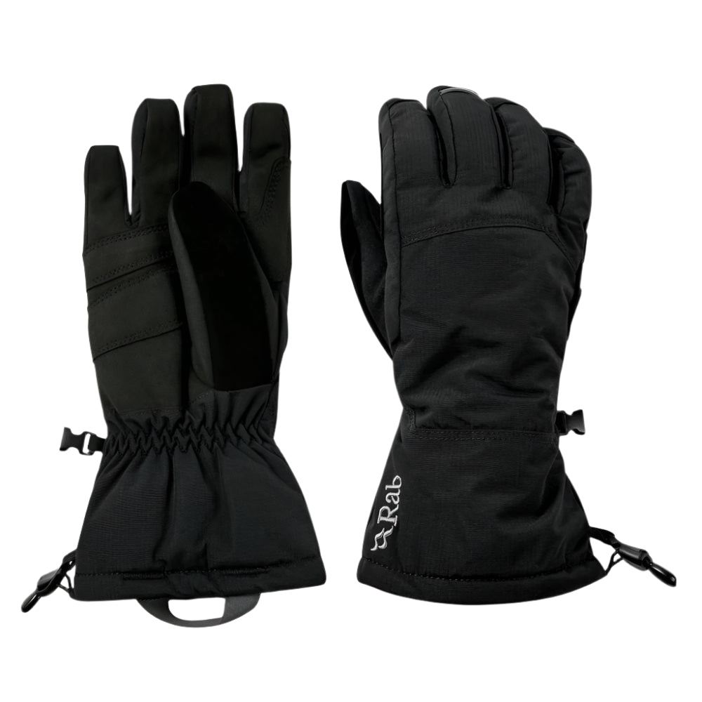 Rab Men's Storm Waterproof Gloves in Black - front, pair