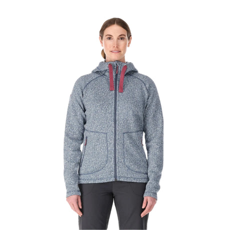 Rab Women's Amy Hoody in Bering Sea - Front Worn