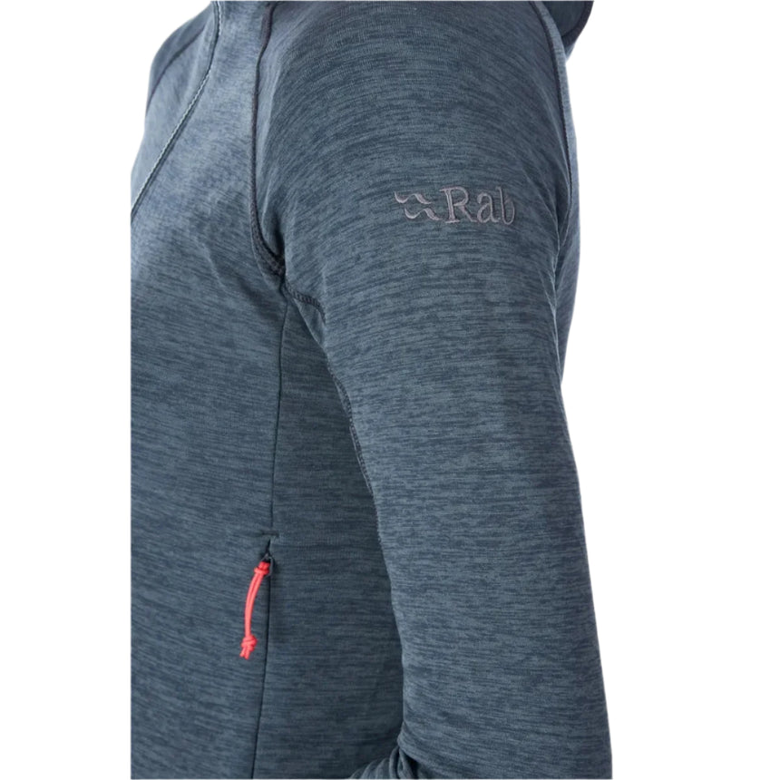 Rab Women's Nexus Jacket in Steel (Reference) - Hip Pocket Detail