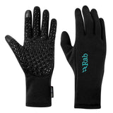 Rab Women's Power Stretch Contact Grip Gloves in Black - Pair