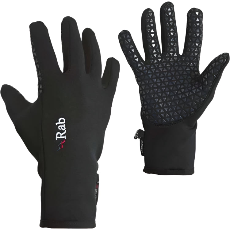 Rab Women's Power Stretch Pro Grip Gloves in Black - Pair