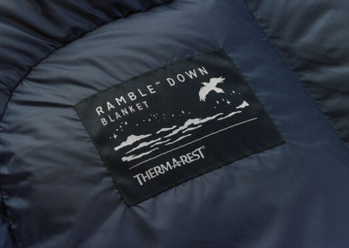 Thermarest nRamble Down Double Blanket Outdoor Action- Woven