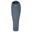 Mountain Equipment Lunar I Sleeping Bag Outdoor Action Denim Blue - Front Full Length