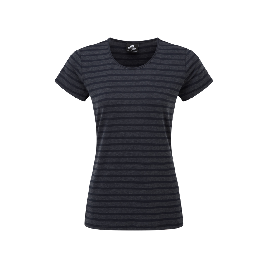 Mountain Equipment Stripe Women's Tee Outdoor Action