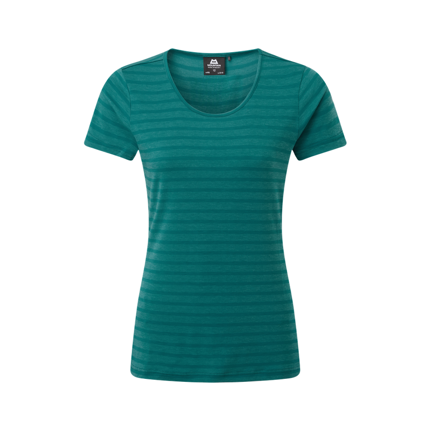 Mountain Equipment Stripe Women's Tee Outdoor Action