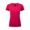 Mountain Equipment Stripe Women's Tee Outdoor Action