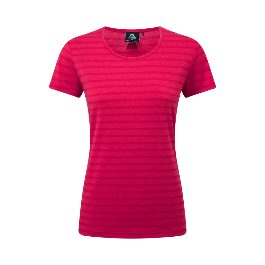 Mountain Equipment Stripe Women's Tee Outdoor Action