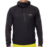 Rab Men's Phantom Waterproof Pull-On Jacket in Ebony - worn, front